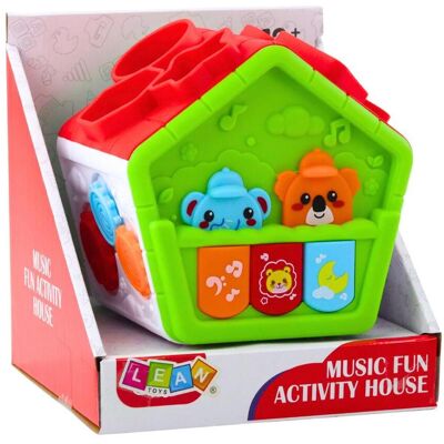 Lean Toys Lean Interaktives Haus Für Kleinkinder Educational Sorter Grün Lean Toys Lean Interaktives Haus Für Kleinkinder Educational Sorter Grün