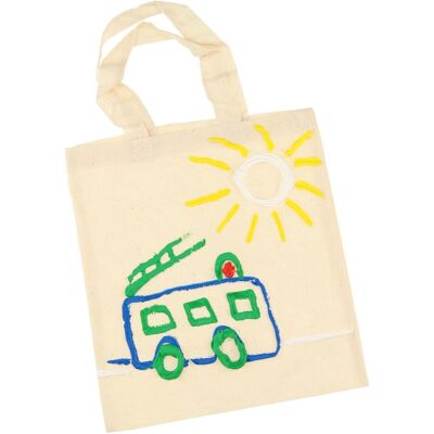 Goki Kleinen Baumwolle Carry-Blanco Goki Kleinen Baumwolle Carry-Blanco