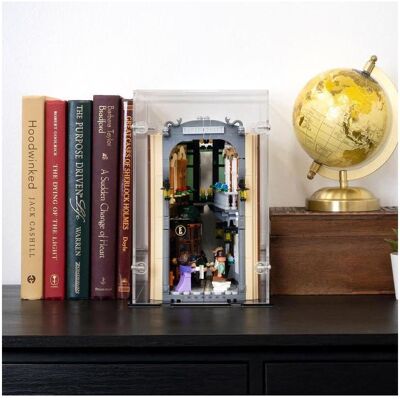 iDisplayit Acryl-Display für die geschlossene LEGO 10351 Sherlock Holmes: Bücherstütze (Mit schwarzem Boden) iDisplayit Acryl-Display für die geschlossene LEGO 10351 Sherlock Holmes: Bücherstütze (Mit schwarzem Boden)