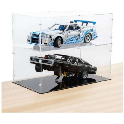 iDisplayit Acryl-Display für LEGO 42210 2 Fast 2 Furious Nissan Skyline GT-R R34 Flitzer (Mit schwarzem Boden) iDisplayit Acryl-Display für LEGO 42210 2 Fast 2 Furious Nissan Skyline GT-R R34 Flitzer (Mit schwarzem Boden)