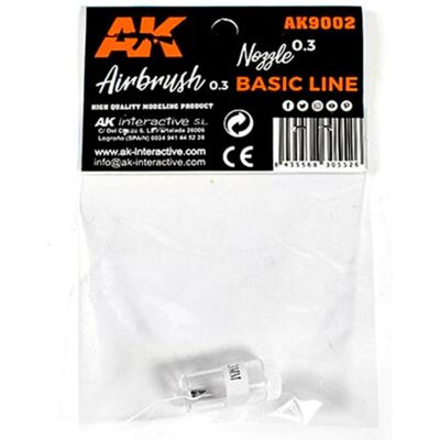AK Interactive 0.3 Nozzle (Airbrush Basic Line 0.3) AK Interactive 0.3 Nozzle (Airbrush Basic Line 0.3)