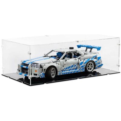 iDisplayit Acryl-Display für LEGO 42210 2 Fast 2 Furious Nissan Skyline GT-R R34 Flitzer (Mit schwarzem Boden) iDisplayit Acryl-Display für LEGO 42210 2 Fast 2 Furious Nissan Skyline GT-R R34 Flitzer (Mit schwarzem Boden)