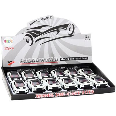 Lean Toys Weisser Sportwagen mit Motor Lean Toys Weisser Sportwagen mit Motor