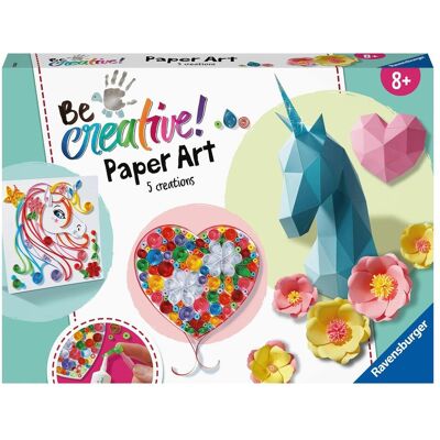Ravensburger Paper Art Flowers & Unicorn Ravensburger Paper Art Flowers & Unicorn