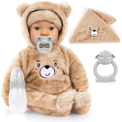 Bayer - Piccolina Magic Tears 42 cm - Brown (94230AB) Bayer - Piccolina Magic Tears 42 cm - Brown (94230AB)