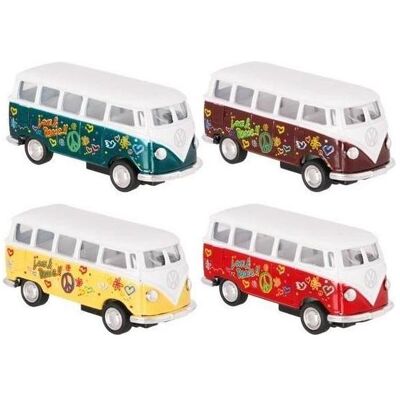 Goki VW Microbus mit Druck (1962), Spritzguss, 1:64, L= 6,5 cm Goki VW Microbus mit Druck (1962), Spritzguss, 1:64, L= 6,5 cm