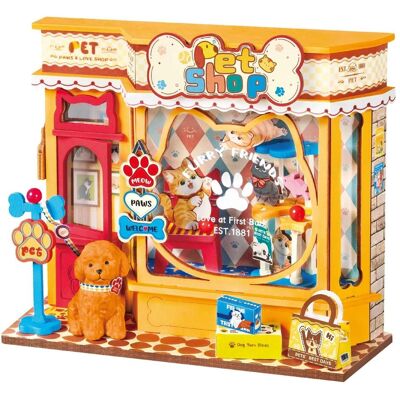 Robotime, Miniaturen, Bausatz Pawfect Pet Shop 98 Teile Miniatur-Tiergeschäft Robotime, Miniaturen, Bausatz Pawfect Pet Shop 98 Teile Miniatur-Tiergeschäft