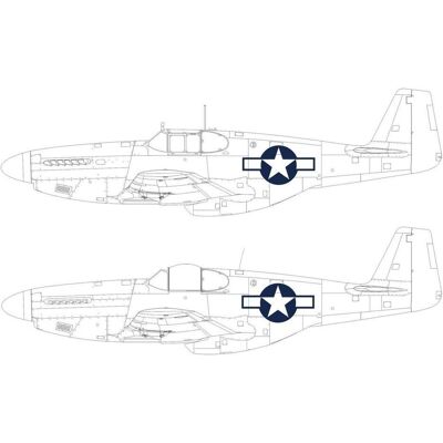 Eduard P-51B/C US national insignia Eduard P-51B/C US national insignia