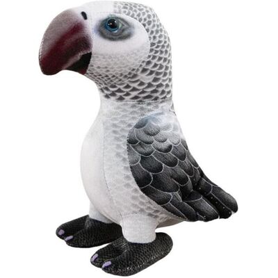 Lean Toys Leantoys Plüsch-Maskottchen Graupapagei 20cm (20 cm) Lean Toys Leantoys Plüsch-Maskottchen Graupapagei 20cm (20 cm)