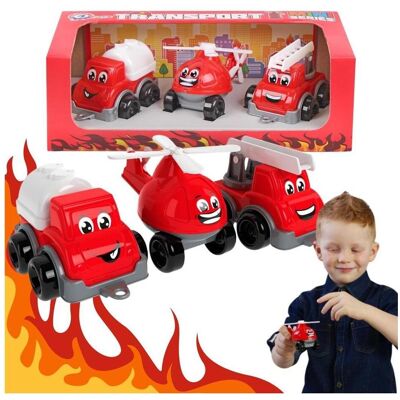 Technok Feuerwehrfahrzeuge, Set 6153 Technok Feuerwehrfahrzeuge, Set 6153