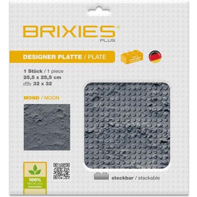 Brixies Bauplatte 32x32 Mond Brixies Bauplatte 32x32 Mond
