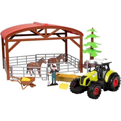 Toi-Toys Ackersville Pferdestall mit Traktor, Licht & Sound - Spielset Toi-Toys Ackersville Pferdestall mit Traktor, Licht & Sound - Spielset