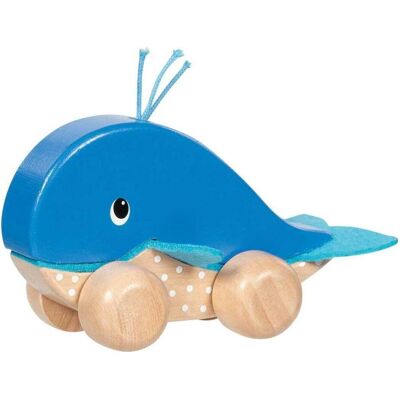 Goki - Push Along Animal Whale Finnie (55828) Goki - Push Along Animal Whale Finnie (55828)
