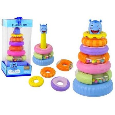 Lean Toys Pädagogische Pyramide mit farbigen Rändern Lean Toys Pädagogische Pyramide mit farbigen Rändern