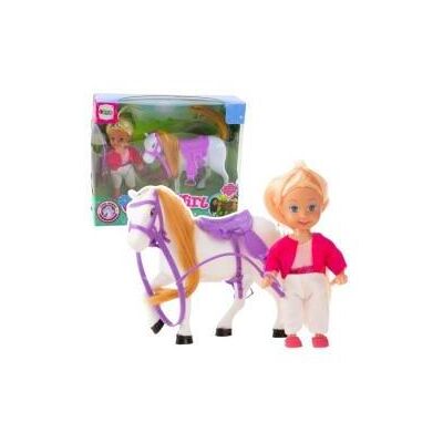 Lean Toys Lean Mini Puppe Mit Pferd Outfit Sattel Set Lean Toys Lean Mini Puppe Mit Pferd Outfit Sattel Set