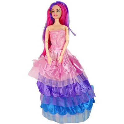 Lean Toys Prinzessinnen-Puppe mit weissem Pony-Figuren-Zubehör. Lean Toys Prinzessinnen-Puppe mit weissem Pony-Figuren-Zubehör.