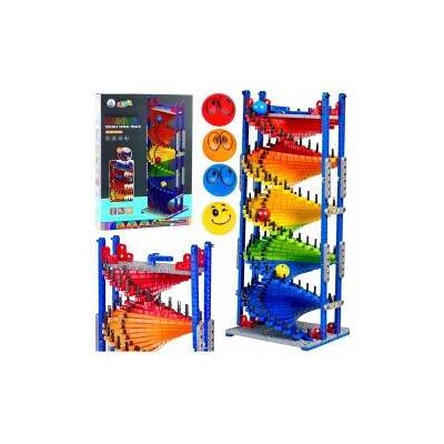 Lean Toys Pädagogische Bausteine, Rutschbahn für Bälle, bunt, 550 Teile. Lean Toys Pädagogische Bausteine, Rutschbahn für Bälle, bunt, 550 Teile.