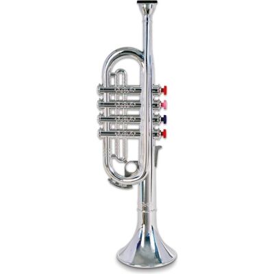 Bontempi Trompete 4 farbige Tasten silber 37cm Kunststoff (Multilingual) Bontempi Trompete 4 farbige Tasten silber 37cm Kunststoff (Multilingual)