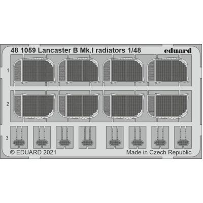 Eduard Lancaster B Mk.I radiators 1/48 for HKM Eduard Lancaster B Mk.I radiators 1/48 for HKM