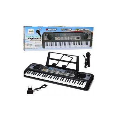 Lean Toys Keyboard mit Mikrofon, Ständer und Noten Lean Toys Keyboard mit Mikrofon, Ständer und Noten