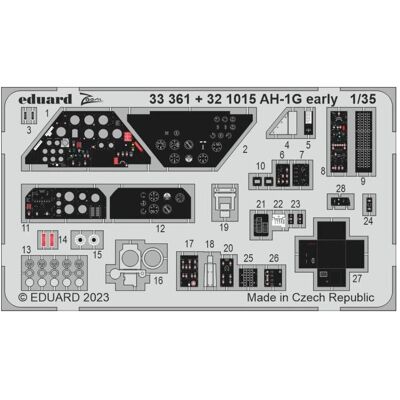 Eduard AH-1G early seatbelts STEEL 1/35 Eduard AH-1G early seatbelts STEEL 1/35