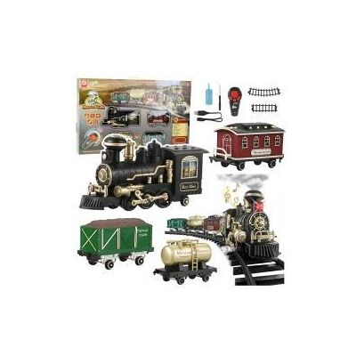 Lean Toys RC-Eisenbahn mit Licht und Sound, 206 cm, 24 Stück Lean Toys RC-Eisenbahn mit Licht und Sound, 206 cm, 24 Stück