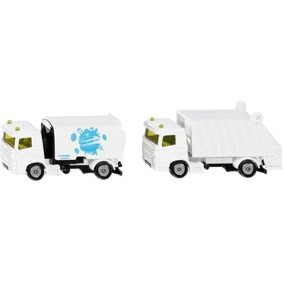 Siku Kommunal Set Kehrmaschine und Müllwagen Siku Kommunal Set Kehrmaschine und Müllwagen