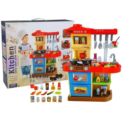Lean Toys Eine Kleinkindküche mit Geräuschen und Lichtern Lean Toys Eine Kleinkindküche mit Geräuschen und Lichtern