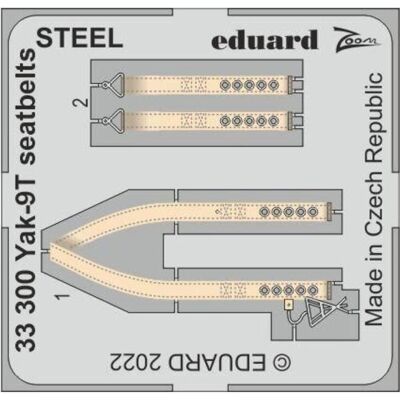 Eduard Yak-9T seatbelts STEEL Eduard Yak-9T seatbelts STEEL