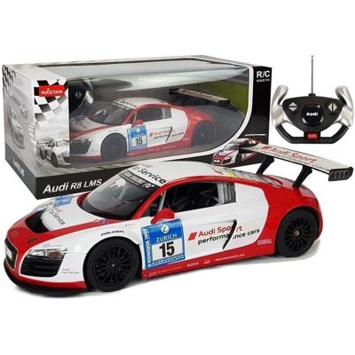 Audi R8 LMS RC Auto - 1:14 Weiß Rot Audi R8 LMS RC Auto - 1:14 Weiß Rot