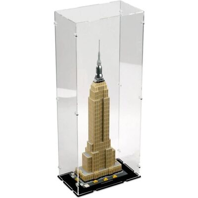 iDisplayit Acryl-Display für LEGO 21046 Empire State Building (mit schwarzem Boden) iDisplayit Acryl-Display für LEGO 21046 Empire State Building (mit schwarzem Boden)