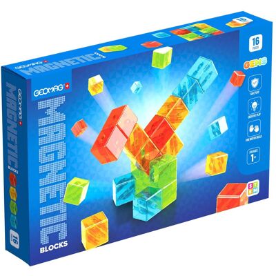 JTI Geomag Gems Magnetblöcke 16 Stk JTI Geomag Gems Magnetblöcke 16 Stk