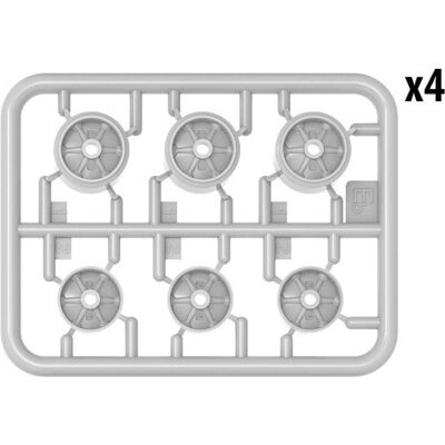 Mini art M3/M4 Roadwheels Set. Welded Type And Pressed Type Mini art M3/M4 Roadwheels Set. Welded Type And Pressed Type