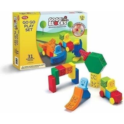 Toys by People Klassisches Set magnetischer Blöcke, 31 Blöcke Toys by People Klassisches Set magnetischer Blöcke, 31 Blöcke