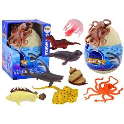 Lean Toys Ei mit Figuren von Meerestieren, 26-tlg Lean Toys Ei mit Figuren von Meerestieren, 26-tlg
