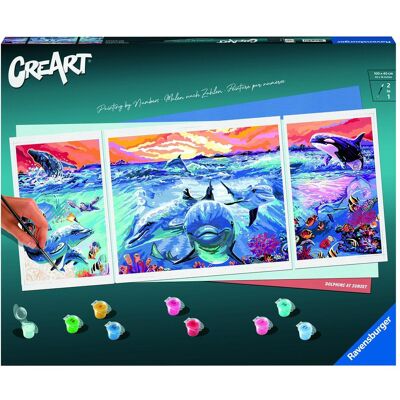 Ravensburger CreArt Dolphins at Sunset Ravensburger CreArt Dolphins at Sunset
