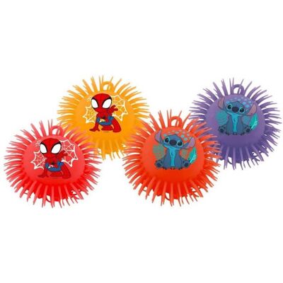 Simba John Pufferball Disney Stitch / Spidey 17cm 4fach sortiert Simba John Pufferball Disney Stitch / Spidey 17cm 4fach sortiert
