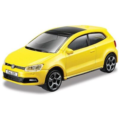 Bburago Model Car 1/43 Scale Volkswagen Polo GTI Mark 5 Yellow for 3+ Years 18-30233 Bburago Model Car 1/43 Scale Volkswagen Polo GTI Mark 5 Yellow for 3+ Years 18-30233