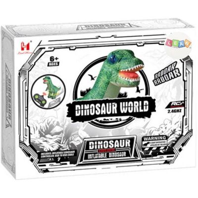Lean Toys Grosser aufblasbarer Dinosaurier, ferngesteuert, ferngesteuert, Grün, 130 x 190 cm Lean Toys Grosser aufblasbarer Dinosaurier, ferngesteuert, ferngesteuert, Grün, 130 x 190 cm