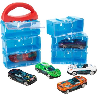 Toi-Toys Turbo Racers Aufbewahrungskoffer inklusive 8 Metallautos - 1:45 Toi-Toys Turbo Racers Aufbewahrungskoffer inklusive 8 Metallautos - 1:45