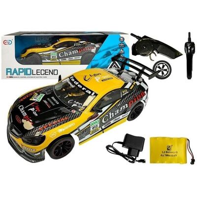 Lean Toys Auto-R/C mit 2,4 GHz, gelb Lean Toys Auto-R/C mit 2,4 GHz, gelb