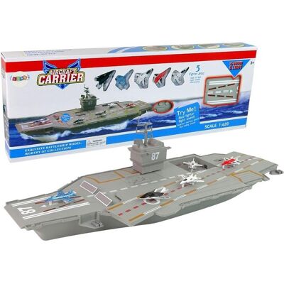 Lean Toys Flugzeugträgerjets 5 Stück Sound Lights Lean Toys Flugzeugträgerjets 5 Stück Sound Lights