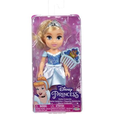 Jakks Pacific Disney Princess 6 Inch Petite Doll with Comb Cinderella Jakks Pacific Disney Princess 6 Inch Petite Doll with Comb Cinderella