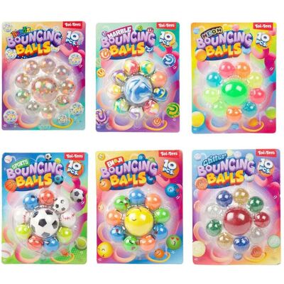 Toi-Toys Lustige Hüpfbälle, 10 Stück. Toi-Toys Lustige Hüpfbälle, 10 Stück.