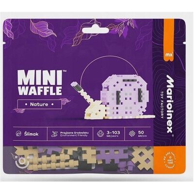 Marioinex Mini-Waffel-Naturblöcke - Schnecke 50 Elemente Marioinex Mini-Waffel-Naturblöcke - Schnecke 50 Elemente