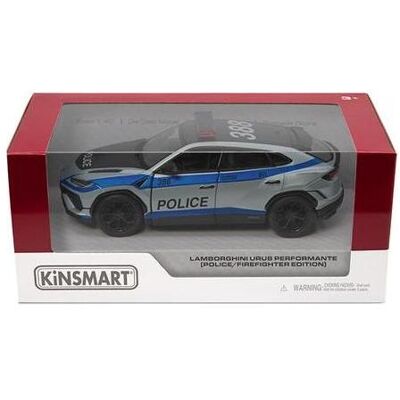 Kinsmart KINS Die-cast Modell Lamborghini Urus Performante (Police/Firefighter), 1:38, ast 2 Kinsmart KINS Die-cast Modell Lamborghini Urus Performante (Police/Firefighter), 1:38, ast 2