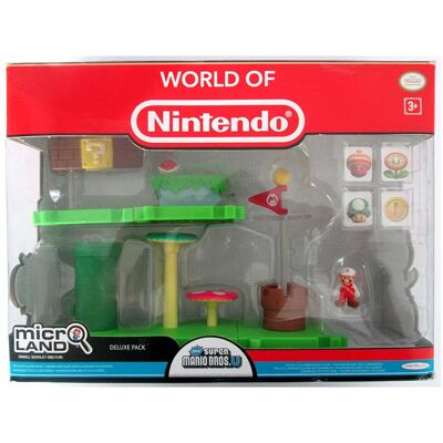 Jakks Pacific Micro Figure Nintendo Playset Fire Mario Jakks Pacific Micro Figure Nintendo Playset Fire Mario