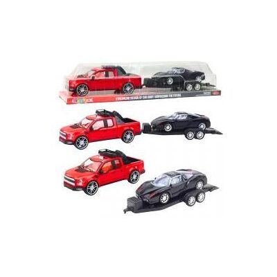 Lean Toys Set Geländewagen Rot Abschleppwagen Schwarz Sportwagen 59cm Lean Toys Set Geländewagen Rot Abschleppwagen Schwarz Sportwagen 59cm