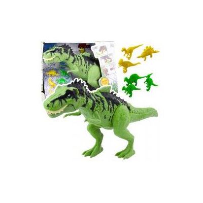 Lean Toys Dinosaurier mit kleinen Figuren, die sich bewegen und Geräusche machen Lean Toys Dinosaurier mit kleinen Figuren, die sich bewegen und Geräusche machen