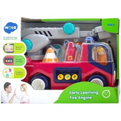 Lean Toys Pädagogische interaktive Feuerwache für Kleinkinder mit Tonlichtern Lean Toys Pädagogische interaktive Feuerwache für Kleinkinder mit Tonlichtern